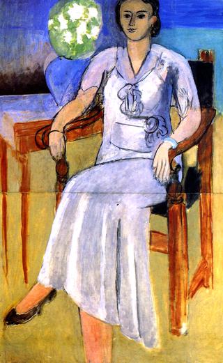 Woman in a White Dress