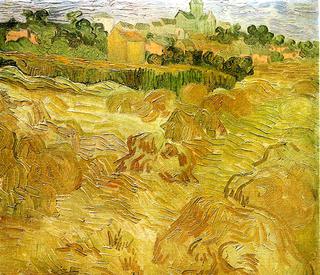 Wheat Fields with Auvers in the Background