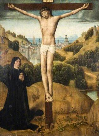 Christ on the Cross with a Donor