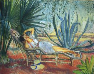 Saint-Tropez, Marthe Asleep in a Chaise Lounge