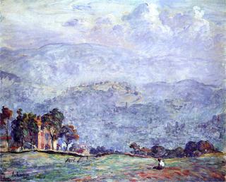 Woman Seated in a Landscape