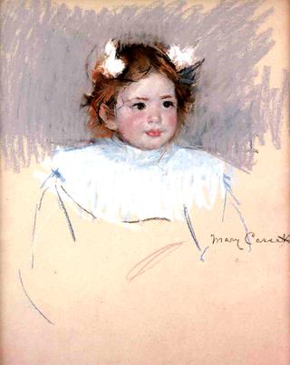 Ellen with Bows in Her Hair, Looking Right
