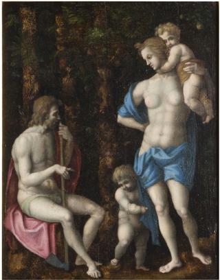 Adam and Eve with Cain and Abel