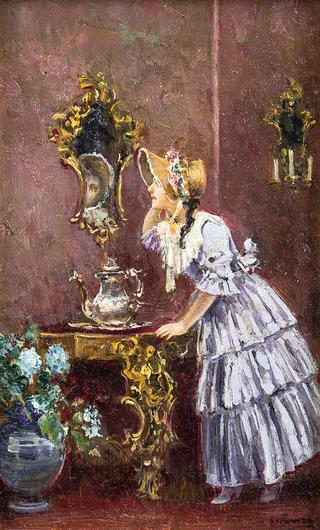 Girl by the Mirror