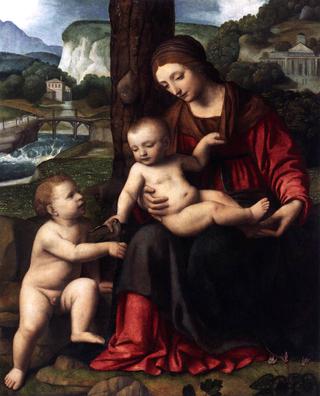 Madonna and Child with Saint John