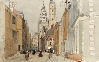 Calais: Street Scene with Lighthouse