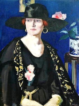 A Lady in Black and Gold