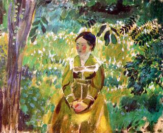 Lady in a Garden