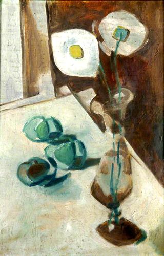 White Flowers and Apples