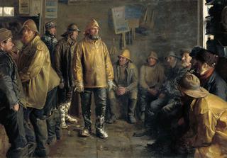 At the Grocer's on a Winter's Day when There Is No Fishing