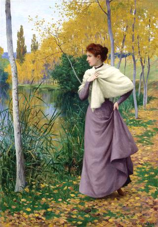 Autumn on the Shore of the Lake
