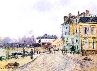Quay on Oise in Pontoise