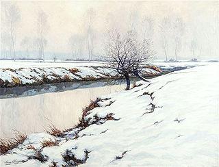 Riverbank with Snow