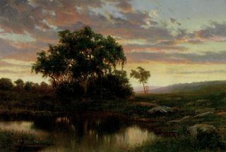 Twilight on the Pond