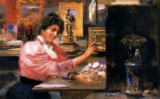 Mujer escribiendo