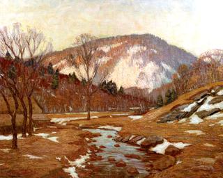 Winter Afternoon Light / Mountain at South Williamstown, Massachusetts