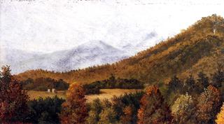 Wooded Mountain Scene in North Carolina