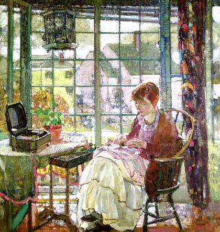Woman Sewing