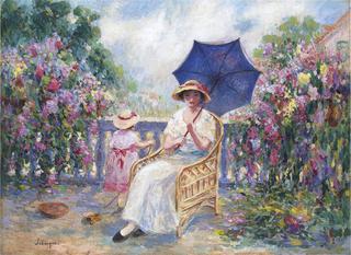 On the terrace