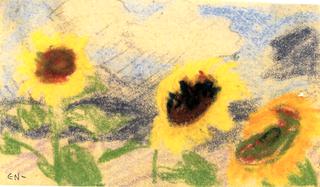 Three Yellow Sunflowers