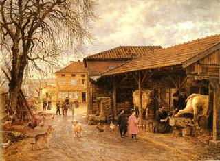 Shoeing the Oxen