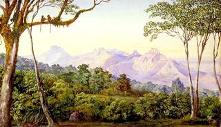 View of the Cathedral Rocks from Mattaran, India