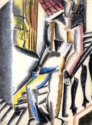Figure on a Stairway