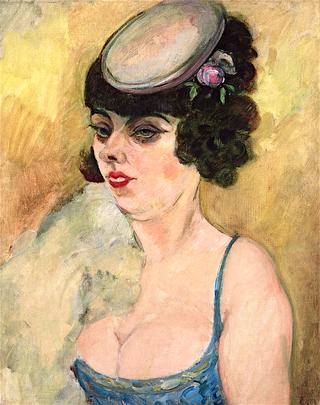Girl with Flat Hat