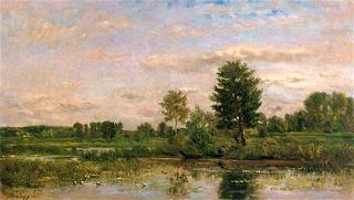 A Boat on the Banks of the River