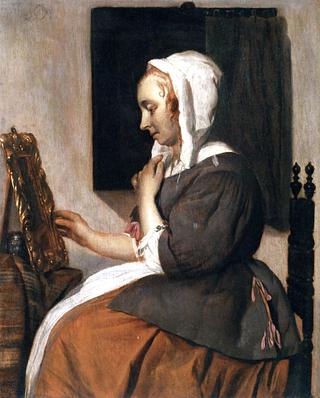 A Woman at Her Toilet