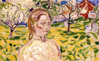 Young Woman and Buttercups