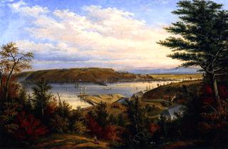 View of Quebec from the Grand Trunk Railway Station at Pointe-Lévis