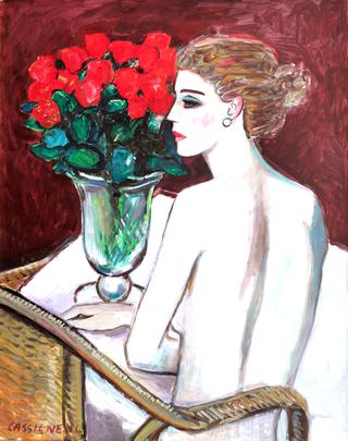 Les roses sont arrivées au matin