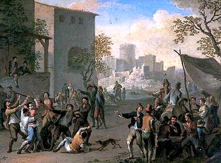 Peasants Brawling in a Village Street