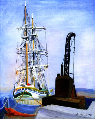 Boat and Crane in La Sayne