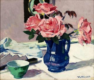 A still life of roses