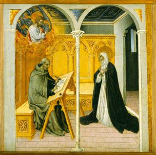 Saint Catherine of Siena Dictating Her Dialogues