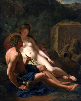 Daphnis and Chloe in a Wooded Landscape