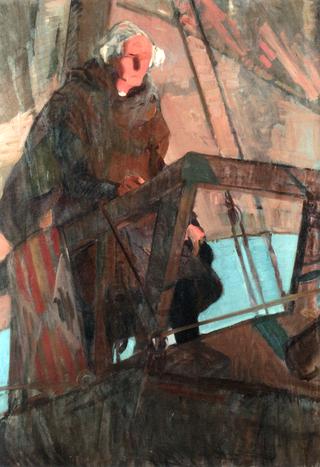 Columbus Leaving Palos (On the Poop Deck) (sketch)