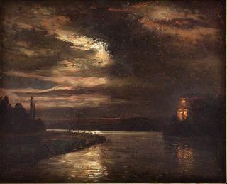 Moonlight over Elbe