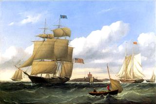 The Whaleship "Emma C. Jones" off Round Hills, New Bedford