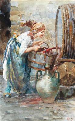 Young Girl getting Wine