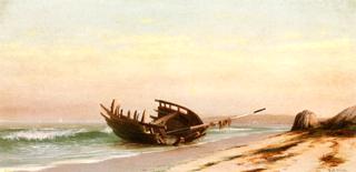 Old Wreck near Newport, Rhode Island