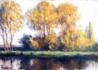 Rolleboise, Trees on the Banks of the River
