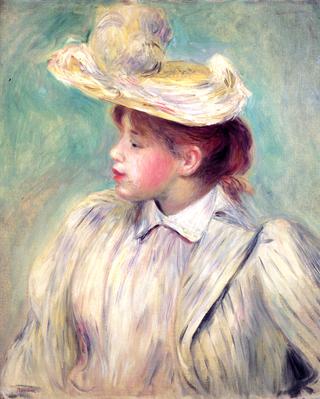 Young Girl in a Straw Hat