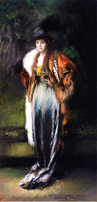 Mrs. A. Stewart Walker in a Fur