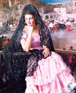 Retrato con Mantilla