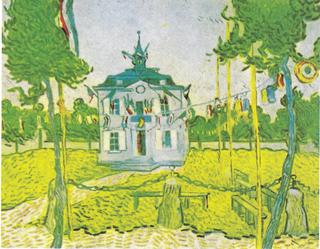 Auvers Town Hall on 14 July 1890