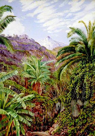 View of the Peak from the Bridge of Icod, Teneriffe