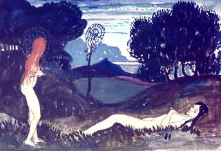 Two Nudes in a Landscape